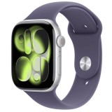 Apple Watch Series 11 46mm okosóra ezüst alumínium tokkal (silver) lila M/L sport pánttal (sport purple fog M/L) - Apple Garancia