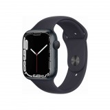Apple Watch Series 7 GPS 45mm éjfekete aluminium tok, éjfekete sportszíj (MKN53HC/A) - Bemutató Darab! (MKN53HC/A_BD) - Okosóra