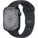 Apple Watch Series 8 Aluminium 45mm Mitternacht (Sportarmband mitternacht) (MNP13FD/A) - Okosóra