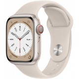 Apple Watch Series 8 Aluminium Cellular 41mm Polarstern (Sportarmband polarstern) (MNHY3FD/A) - Okosóra