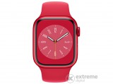 Apple Watch Series 8 GPS, 41mm, (PRODUCT)RED alumínium tok, (PRODUCT)RED sportszíjjal