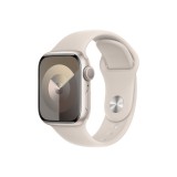 Apple Watch Series 9 GPS 41 mm csillagfény alumíniumtok - csillagfény sportszíj - M/L