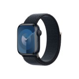 Apple Watch Series 9 GPS 41 mm éjfekete alumíniumtok, éjfekete sportpánt