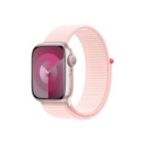 Apple Watch Series 9 GPS 41 mm rózsaszín alumíniumtok, világos rózsaszín sportpánt