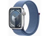 Apple Watch Series 9 GPS 41mm Silver Aluminium Case with Sport Loop - Winter Blue