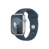 Apple Watch Series 9 GPS 45 mm ezüst alumíniumtok - viharkék sportszíj - S/M
