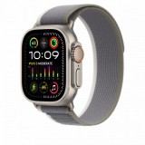 Apple Watch Ultra 2 Cellular 49mm Titanium Case with Green/Grey Trail Loop S/M MRF33