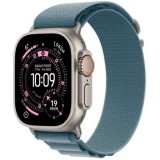 Apple Watch Ultra 3 49mm Cellular LTE okosóra natúr titán tokkal (titanium natural) világoskék M alpine pánttal (alpine light blue M) - Apple Garancia