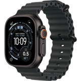Apple Watch Ultra 3 Cellular 49mm Black Titanium Case with Black Ocean Band MF0J4