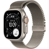 Apple Watch Ultra 3 Cellular 49mm Natural Titanium Case with Natural Titanium Milanese Loop Small MEWW4