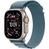 Apple Watch Ultra 3 GPS + Cellular 49mm natúr titán tok - világoskék alpesi pánt (M)