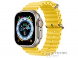 Apple Watch Ultra Cellular, 49mm, Titántok, Sárga óceán szíjjal