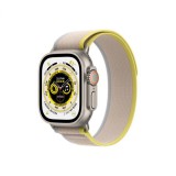 Apple Watch Ultra GPS + Cellular 49mm titántok, sárga-bézs terep pánt (S/M) (MNHK3CM/A) (MNHK3CM/A) - Okosóra