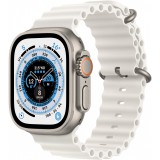 Apple Watch Ultra Titanium Cellular 49mm (Ocean weiß) (MNHF3FD/A) - Okosóra