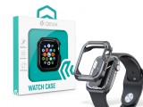 Apple Watch ütésálló védőtok - Devia Sport Series Shockproof Case For iWatch - 41 mm - fekete/átlátszó