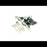 Approx 2xSoros port bővítő kártya PCI-E (APPPCIE2S) (APPPCIE2S)