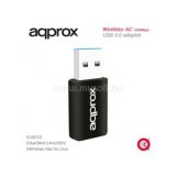 APPROX Hálózati Adapter - USB3.0, Dual-Band, 1200 Mbps Wireless N (802.11b/g/n/ac) (APPUSB1200MI)