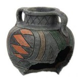 AQUA EXCELLENT Akvárium dekoráció kék amfora 10,8 x 10,8 x 10,5 cm