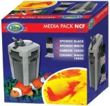Aqua Nova NCF-2000 szűrőanyag csomag NCF akváriumi külső szűrőkhöz (Szivacs, vatta, 1 kg szén, 1 kg kerámia gyűrű)