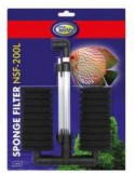 Aqua Nova tapadókorongos akváriumi dupla szivacsszűrő (16.5 cm x 6 cm x 23 cm | Max. 200 literes akváriumhoz)