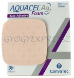 AQUACEL AG FOAM 10 x 10 cm Nem öntapadó ezüstionos steril habkötszer
