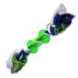 AQUAEL Kutyajáték - ZIBI csont kötélen, 30 cm