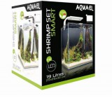 AquaEl Shrimp Set Day & Night - 20 literes - 25 x 25 x 30 cm - Fekete