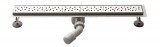 Aqualine Inox padlóösszefolyó 90x11 cm
