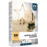 Aqualing Dekortrend: csillag ablakdísz, 20 led, meleg fehér fény&#369;