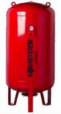 AQUASYSTEM Fűtési rendszer álló tágulási tartály 200 liter, EPDM gumi membránnal piros színben
