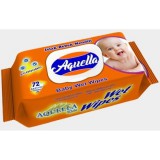 Aquella - Baby nedves törlőkendő, Economic, kupakos, 72db