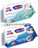 Aquella Baby Nedves Törlőkendő Kék/Zöld 120db