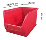 Arany Delfin Mh4-Box Piros (230X140X130mm)