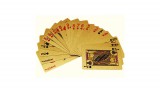 Arany színű műanyag pókerkártya francia kártya plasztikkártya készlet