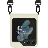 Araree Canvas Diary tok Samsung Galaxy Z Flip5 - elefántcsontszín