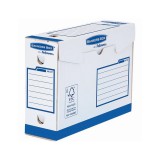 Archiváló doboz Extra erõs, A4+, 100mm, Fellowes® Bankers Box Basic, 20 db/csomag, kék/fehér