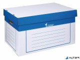 Archiválókonténer, 325x460x270 mm, karton, VICTORIA OFFICE, kék-fehér
