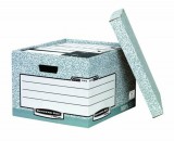 Archiválókonténer, karton, nagy, BANKERS BOX&reg; SYSTEM by FELLOWES&reg; (IFW01810BB)