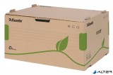 Archiválókonténer, újrahasznosított karton, előre nyíló, ESSELTE "Eco", barna