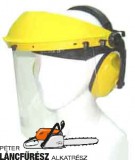 Arcvédő pajzs plexi hallásvédővel