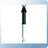 Ariston 60/100 mm-es ALU/PP tetőátvezető idom fekete