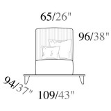ArredoClassic AC Ambra Day 1-személyes ülőrész, karfa nélkül, Cat. Extra szövettel
