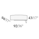 ArredoClassic AC Ambra Day végelem, Cat. B szövettel