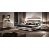 ArredoClassic AC Ambra hálószoba - szilfa-márvány, 180x200 cm ággyal, 6-ajtós szekrénnyel