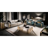 ArredoClassic AC Atmosfera Day nappali/ülőbútor - arany, Cat. B szövettel