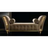 ArredoClassic AC Diamante Day Dormeuse ülőpad henger alakú párnákkal, Cat. B szövettel