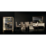 ArredoClassic AC Diamante Day étkező - arany, 200x110 cm étkezőasztallal