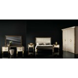 ArredoClassic AC Diamante hálószoba - arany, 160x200 cm ággyal, 2-ajtós szekrénnyel