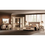 ArredoClassic AC Dolce Vita hálószoba - bézs, 160x200 cm ággyal, 4-ajtós szekrénnyel