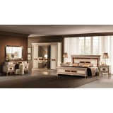 ArredoClassic AC Dolce Vita hálószoba - bézs, 180x200 cm ággyal, 3-ajtós szekrénnyel